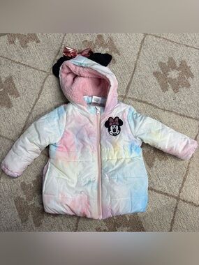 Disney Minnie Mouse Pastel Ombre Puffer Jacket 2T